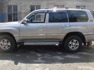 Toyota Land Cruiser 100, Lexus LX470 хромированные дверные молдинги, комплект 8 предметов.