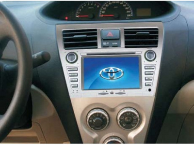 Toyota Vios (07-) автомагнитола - головное устройство с 7" HD экраном, GPS навигацией и TV