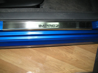 Subaru Impreza 3 (07-) накладки на внутренние пороги, к-кт 4шт.